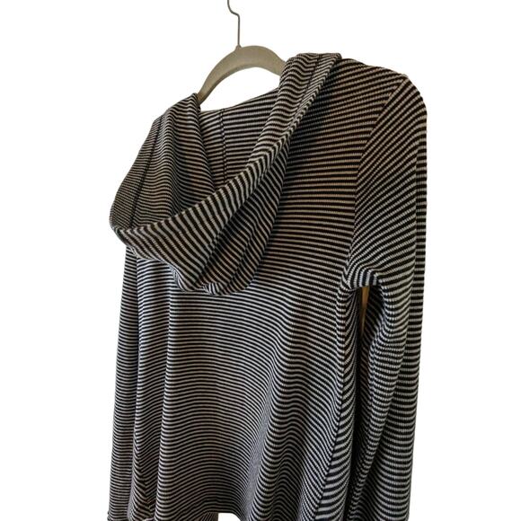 Calvin Klein Performance Small Striped Hooded Cardigan Quick Dry Women’s Top - Picture 15 of 16